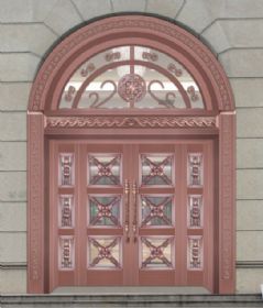 Luxury copper door series銅門-01