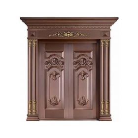 Luxury copper door series銅門-077